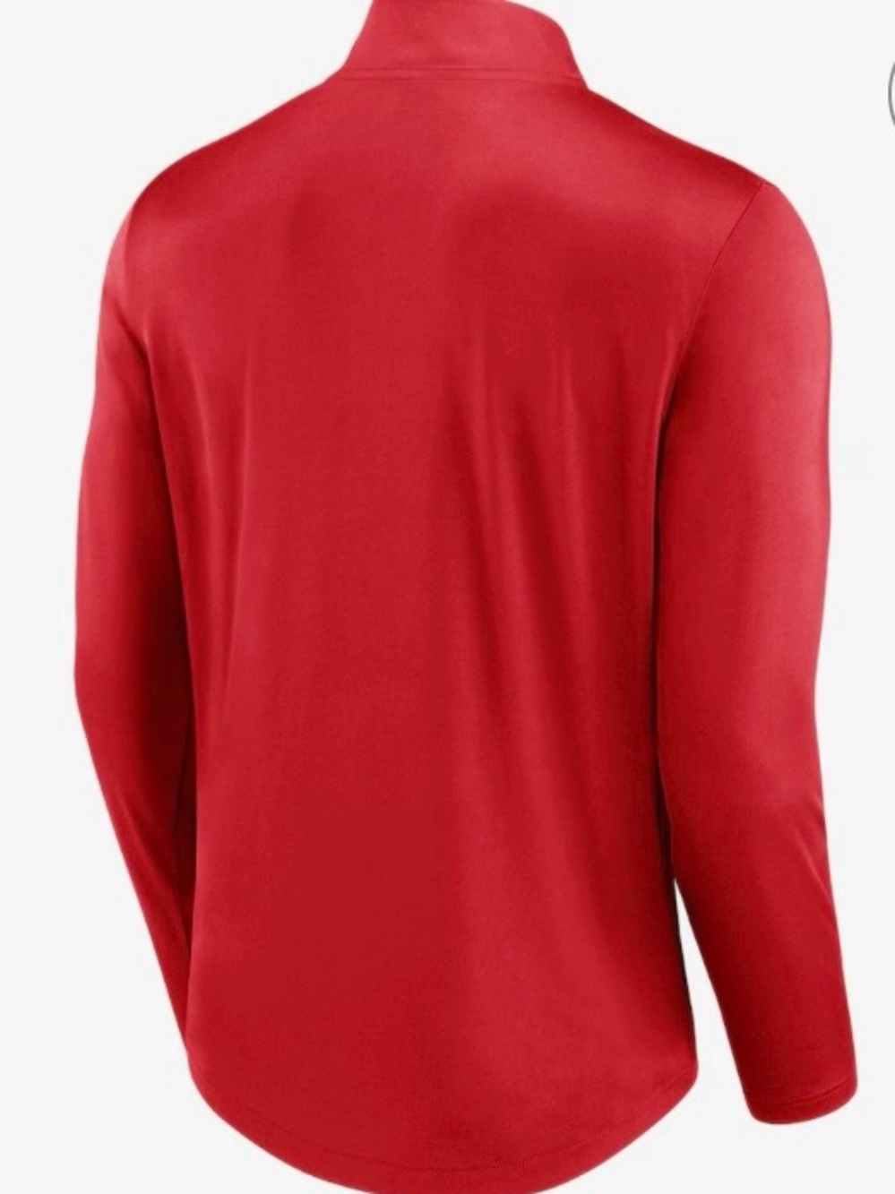 Kansas City Chiefs Fanatics Red Quarter-Zip Performance Jacket - Picture 2 of 7